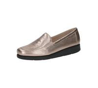 CAPRICE Zapatilla de Mujer de Piel Elegante, Gris Topo, 38 EU