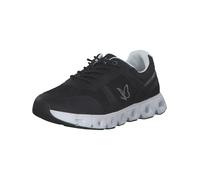CAPRICE Zapatillas Planas con Cordones para Mujer, Veganas, Peine Negro, 37 EU