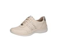 CAPRICE Zapatillas Deportivas para Mujer, Color Crema/Dorado, Talla 38 EU, Color Crema., 38 EU Ancho