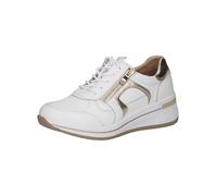 CAPRICE Zapatillas para Mujer 9-23300-44, White Lt Gold., 42 EU Ancho