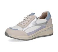 CAPRICE Zapatillas para Mujer, 9-23701-46, Color Blanco/Plateado, 42 EU Ancho