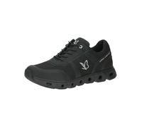 CAPRICE Zapatillas Planas con Cordones para Mujer, Veganas, Black Blk Sole, 36 EU