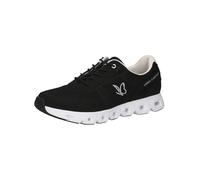 CAPRICE Zapatillas Planas con Cordones para Mujer, Veganas, Peine Negro, 42 EU