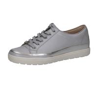 Caprice Zapatillas Planas de Piel con Cordones para Mujer, Lt Blue Pearl, 38 EU