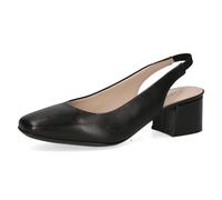 CAPRICE Zapatos de Honda para Mujer de Piel con Barniz, Color Negro., 39 EU