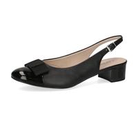 CAPRICE Zapatos de Mujer con Lazo Elegantes, Peine Negro, 40 EU