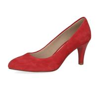 CAPRICE Zapatos de tacón 9-22405-42 para Mujer, Ante Rojo, 3.5 UK, Rojo (Red Suede), 36 EU