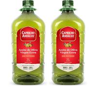 Capricho Andaluz | Aceite de Oliva Virgen Extra | Botella PET 5L, prensado en frío, origen español, bajo en carbohidratos, sin azúcar | Para dieta mediterránea (Paquete de 2)
