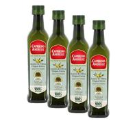 CAPRICHO ANDALUZ Aceite de Oliva Virgen Extra Denominación de Origen Lucena PET 500 ml- Sabor Afrutado, Extracción a Baja Temperatura Ideal para Cocinar y Aderezar. (Paquete de 4)