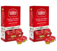 Capricho Andaluz - Aceite de Oliva Virgen Extra Expositor 168 Monodosis 10ml, Tarrinas Individuales Prácticas para Restauración, Buffets y Uso Diario (Paquete de 2)