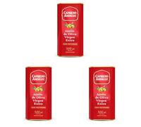 CAPRICHO ANDALUZ Aceite de Oliva Virgen Extra Lata de 500 ml- Sabor Intenso y Fresco, Envasado en Lata para Mejor Conservación, Ideal para Cocinar y Aderezar tus Ensaladas. (Paquete de 3)