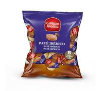 CAPRICHO ANDALUZ Bolsa Paté Ibérico 8 Unidades en Monodosis de 25 gr- Untable Ideal para tus Desayunos y Meriendas, con un Envasado Práctico y Cómodo para Llevar.