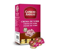 Capricho Andaluz - Crema de York Expositor 84 Monodosis 25g - Untable Suave Premium, Ideal para Desayunos Familiares, Menús Infantiles y Buffets