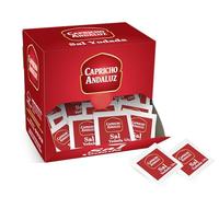 Capricho Andaluz - Sal en Sobres Monodosis Expositor 300 Unidades 0.8g - Porciones Individuales para Hostelería, Catering, Buffets y Uso Diario