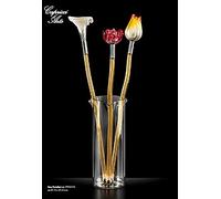 CAPRICHOS DEL ARTE LAS FLORES DE LA CASA BONOLLO CON GRAPPA BARRICATA Y FLORERO