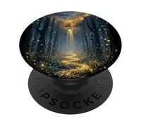 Caprichosa Mística Bosque Noche Fantasía Pasaje PopSockets PopGrip Adhesivo