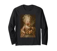 Caprichosa Obra de Arte Infantil rococó Comiendo Pasteles Manga Larga