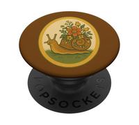 Caprichoso Caracol Floral Naturaleza Jardín Explorador Vibes PopSockets PopGrip Adhesivo