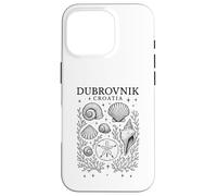Caprichoso Dubrovnik Croacia Shelling Beach Travel Carcasa para iPhone 16 Pro