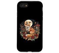 Caprichoso Fox Cottagecore Luna Llena Dark Academia Carcasa para iPhone SE (2020) / 7 / 8