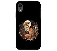 Caprichoso Fox Cottagecore Luna Llena Dark Academia Carcasa para iPhone XR