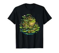Caprichoso Lily Pad Frog Village Fantasy World Camiseta