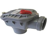 Capricorn Cierre antirretorno FI 50 | con conexión vertical - Ø DN 50/50 mm | con válvula antirretorno de acero inoxidable | gris