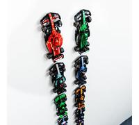 Capricorn Goods Gancho de Montaje en Pared Compatible con Coches Speed Champions - Fácil de Instalar Ganchos de Montaje en Pared para Exhibición de Coches de Ladrillo (Paquete de 8)