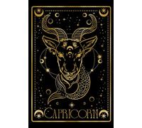 Capricorn notebook - blank page journal - 6 x 9 inch: Manifestation, gratitude, affirmations, food log, to-do list