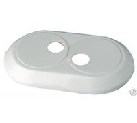 Capricorn Rosetones calefactores dobles, Manguitos calefactores, blanco, 18 mm, 5 piezas