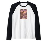 Capricorn Zodiac Sign Tarot Card Fairy Tale Fantasy Art Camiseta Manga Raglan