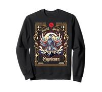Capricornio Signo del Zodiaco Tarot Mujer Guerrera Cabra Marina Mujer Sudadera