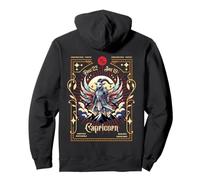 Capricornio Signo del Zodiaco Tarot Mujer Guerrera Cabra Marina Mujer Sudadera con Capucha