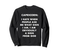 Capricornio Zodiaco Cita Divertida Astrología Humor Diseño Sudadera