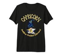 Capricornio Zodiaco gnomo astrología diseño Celestial Camiseta Premium