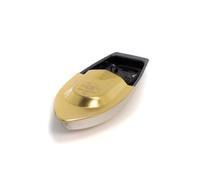 CAPRILO Figura Decorativa de Hojalata Canoa Pop Pop Regular. A Vela. Vehículos. Adornos de Colección. Regalos Originales. Detalles para Cumpleaños. Navidad y Reyes. PR