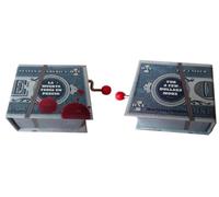 CAPRILO Libro Musical Decorativo de Cartón con Manivela LA Muerte Tenia UN Precio. Cajas Musicales. Regalos Originales. Detalles para Cumpleaños. Navidad y Reyes. PR