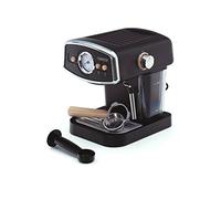 Caprizze Kai - Cafetera espresso semiautomática de 1050 W, capacidad de 15 bares para 5 tazas de café con evaporador, color negro mate