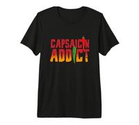 Capsaicin Addict I Pepperoni Hot Scoville Chili Jalapeño Camiseta Premium