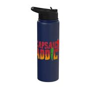 Capsaicin Addict I Pepperoni Hot Scoville Chili Jalapeño Stainless Steel Insulated Water Bottle