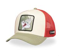 Capslab Bugs Bunny Looney Tunes Beige Verde Oliva Gorra de Camionero