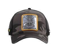Capslab Bugs Bunny Looney Tunes Gris Camouflaje Gorra de Camionero