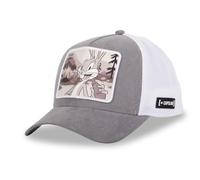 Capslab Bugs Bunny Looney Tunes Suede Gris Blanco Gorra de Camionero Ajustable
