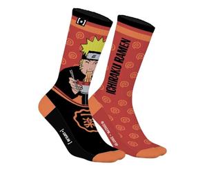 Capslab Calcetines Naruto - Calcetines de anime con licencia oficial para hombre y mujer - Cómodos calcetines de algodón con diseño de Naruto Uzumaki e Ichiraku Ramen - 43-46