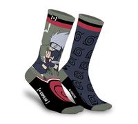 Capslab Calcetines Naruto Uzumaki - Calcetines de anime con licencia oficial - Cómodos calcetines de algodón con el símbolo de Naruto y Konoha - - 43-46