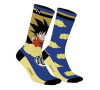 Capslab Dragon Ball Son Goku & Nube Voladora - Calcetines de Anime Oficialmente Licenciados para Hombres y Mujeres - Algodón - Cómodos con Diseño Icónico - 39-42