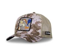 Capslab El Coyote y Correcaminos Looney Tunes Camuflaje Beige Gorra de Camionero Ajustable