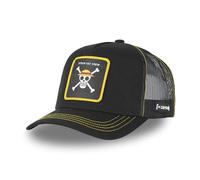 Capslab Equipo del Sombrero de Paja One Piece Negro Gorra de Camionero