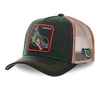 Capslab - Gorra de béisbol de estilo camionero, diseño de Dragon Ball Z Shenron (verde/beige) Talla única