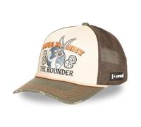 Capslab Gorra Hombre Looney Tunes Bugs Bunny The Rounder | Gorra Algodón Beige Marrón Regalo Original Talla Única